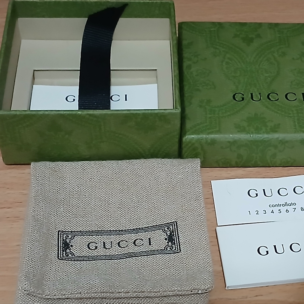 New gucci necklace Authentic box bag Trademark Signature Made In italy - Picture 4 of 10
